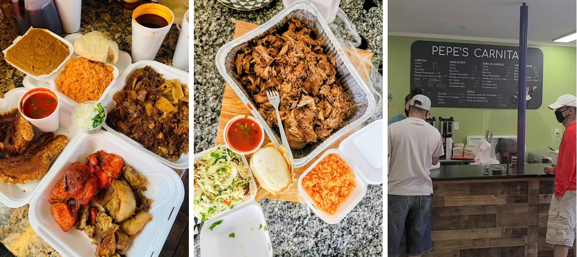 Pepe's Carnitas. Menu