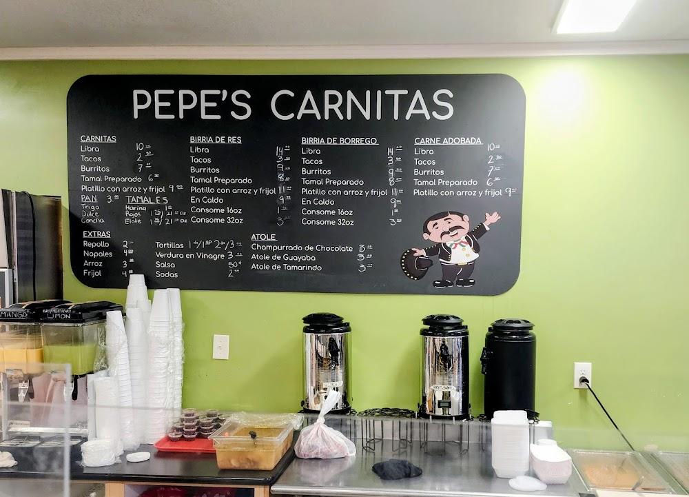 Pepe's Carnitas. Menu image 1